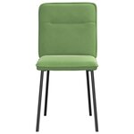 vidaXL Chaises à manger lot de 4 vert clair velours
