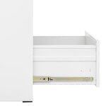 vidaXL Classeur Blanc 46x62x133 cm Acier