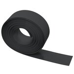 vidaXL Bordures de jardin 2 Pièces noir 10 m 20 cm polyéthylène