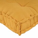 vidaXL Coussin de canapé sur palette 3 Pièces Jaune tissu
