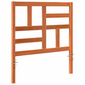 vidaXL Tête de lit Marron cire 105.5 x 4 x 104 cm Bois massif en pin