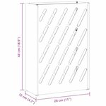 vidaXL Porte-parapluie avec stockage Rose 28 x 12 x 41 cm Acier