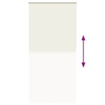 vidaXL Store enrouleur occultant blanc cassé 105x210 cm largeur tissu