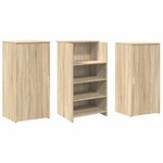 vidaXL Bureau réception chêne sonoma 155x50x103 5 cm bois d'ingénierie