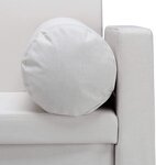 Banc dossier 2 places banquette coffre de rangement pliable assise pratique pliant 115 cm crème 13_0000374_2