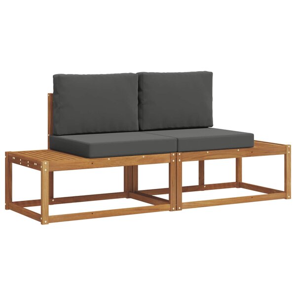vidaXL Ensemble de canapés d'extérieur 2 pc Naturel