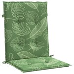vidaXL Coussins de chaise à dossier bas lot de 2 modèle de feuille