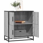 vidaXL Buffet sonoma gris 68x35x76 cm bois d'ingénierie