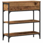 vidaXL Table Console avec tiroir Bois ancien 72 5 x 25 x 75 cm