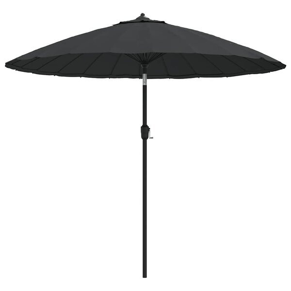 vidaXL Parasol d'extérieur avec mât en aluminium 270 cm Anthracite