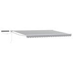 vidaXL Auvent rétractable électrique Anthracite et blanc 5 x 3 m