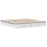 vidaXL Cadre de lit avec stockage Blanc 180 x 200 cm Bois et Métal