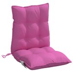 vidaXL Coussins de chaise à dossier bas lot de 6 rose tissu oxford