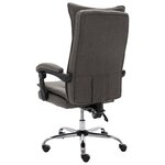 Chaise fauteuil siège de bureau informatique étude tissu gris 02_0024027