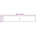 vidaXL Coureur de Tapis MARSA Multicolore 100 x 450 cm