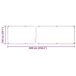 vidaXL Couverture pour plantes Transparent 6 x 1 5 m PVC
