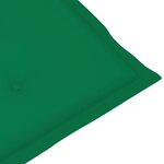 vidaXL Chaise longue d'extérieur repose-pied et coussin Acacia solide