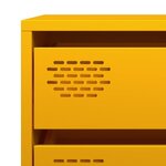 vidaXL Buffet jaune moutarde 68x39x73 5 cm acier laminé à froid