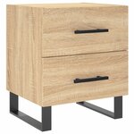 vidaXL Table de chevet chêne sonoma 40x35x47 5 cm bois d’ingénierie