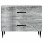 vidaXL Cabinet de chevet avec tiroir Sonoma gris 62 x 34 5 x 47 5 cm