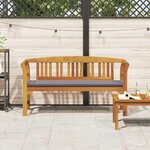 vidaXL banc Finition à l'huile naturelle 157 x 46 x 82 5 cm