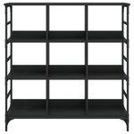 vidaXL Buffet noir 102x32x103 5 cm bois d'ingénierie