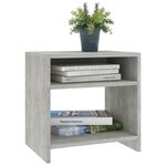 vidaXL Tables de chevet 2 Pièces Gris béton 40x30x40 cm Bois d'ingénierie