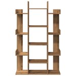 vidaXL Bibliothèque chêne artisanal 86x25 5x140 cm bois d'ingénierie