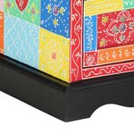 vidaXL Table de chevet Multicolore 40x35x45 cm en bois composite