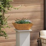 vidaXL 5 jardinières en acier corten  40x40x15 cm