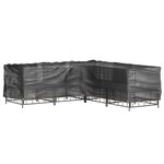 vidaXL Housses de salon de jardin en forme de L 2 Pièces 16 œillets