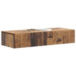 vidaXL Table d'appoint murale 87 5 x 34 5 x 17 cm Bois d'ingénierie