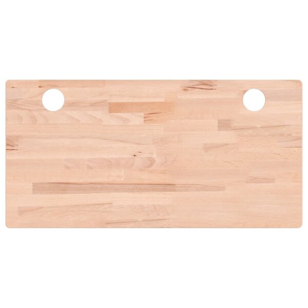 vidaXL Dessus de bureau 100x50x4 cm bois massif de hêtre