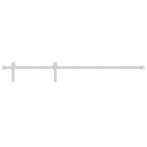 vidaXL Kit de quincaillerie de porte coulissante 200 cm Acier Blanc