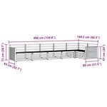 vidaXL Ensemble de canapés d'extérieur 6 pc Naturel