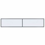 vidaXL Table console Blanc 180x35x75 5 cm Verre trempé