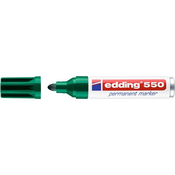 Marqueur Permanent 550 vert 3-4 mm EDDING