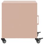 vidaXL Tables de chevet 2 Pièces rose 36x39x43 5 cm acier