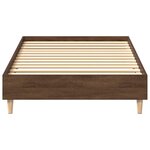 vidaXL Cadre de lit sans matelas chêne marron 75x190cm bois ingénierie