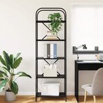 vidaXL Étagère Chêne noir 60 x 30 x 183 cm Bois d'ingénierie