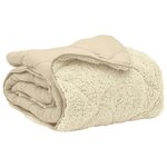 vidaXL Duvet d'hiver 140 x 220 cm Hiver Crème Respirant