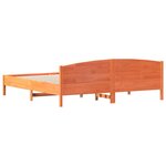 vidaXL Cadre de lit sans matelas cire marron 180x200cm bois pin massif