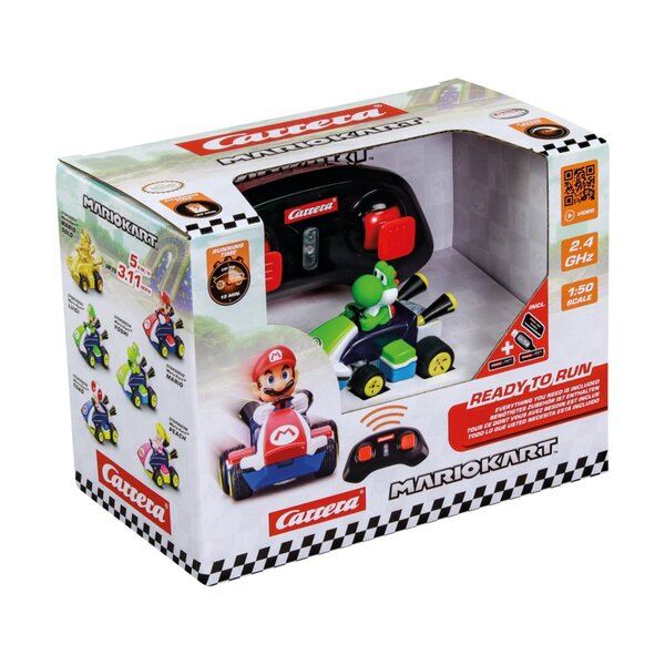 CARRERA RC 370430034 - Voiture RC 2 4GHz Mario Kart Yoshi Mini RC