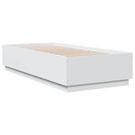vidaXL Cadre de lit sans matelas blanc 100x200 cm