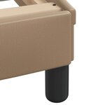 vidaXL Cadre de lit sans matelas Zadar cappuccino 80x200 cm similicuir