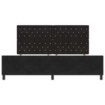 Literie vidaXL Noir 200x200 cm Velours