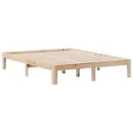 vidaXL Lit bibliothèque sans matelas 160x200 cm bois massif de pin