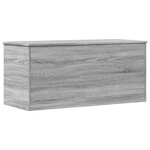 vidaXL Boîte de rangement sonoma gris 100x42x46 cm bois d'ingénierie