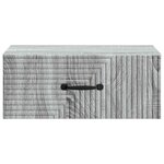 vidaXL Cabinet de chevet mural 2 Pièces Sonoma gris 49 x 34 5 x 20 cm