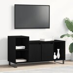 vidaXL Meuble TV Chêne noir 100 x 35 x 55 cm Bois d'ingénierie